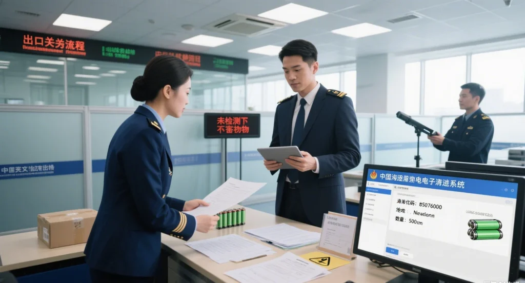 What documents are needed for export shipping of batteries from China
