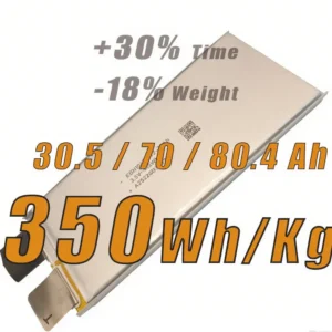 Solid State Batteries 350Wh/KG 430Wh/KG 3C 7C 8.5Ah 30Ah 39Ah 72Ah 80Ah High Density Lipo Battery Solid State Cell for UAV Drone