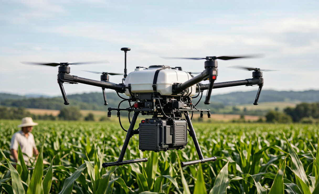 Battery solution for agricultural drone sprayer fleet with mounted lithium battery pack
