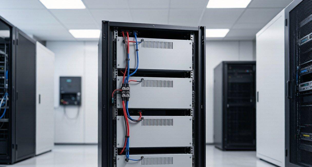 Modular lithium battery ESS rack system with rack-mounted battery modules