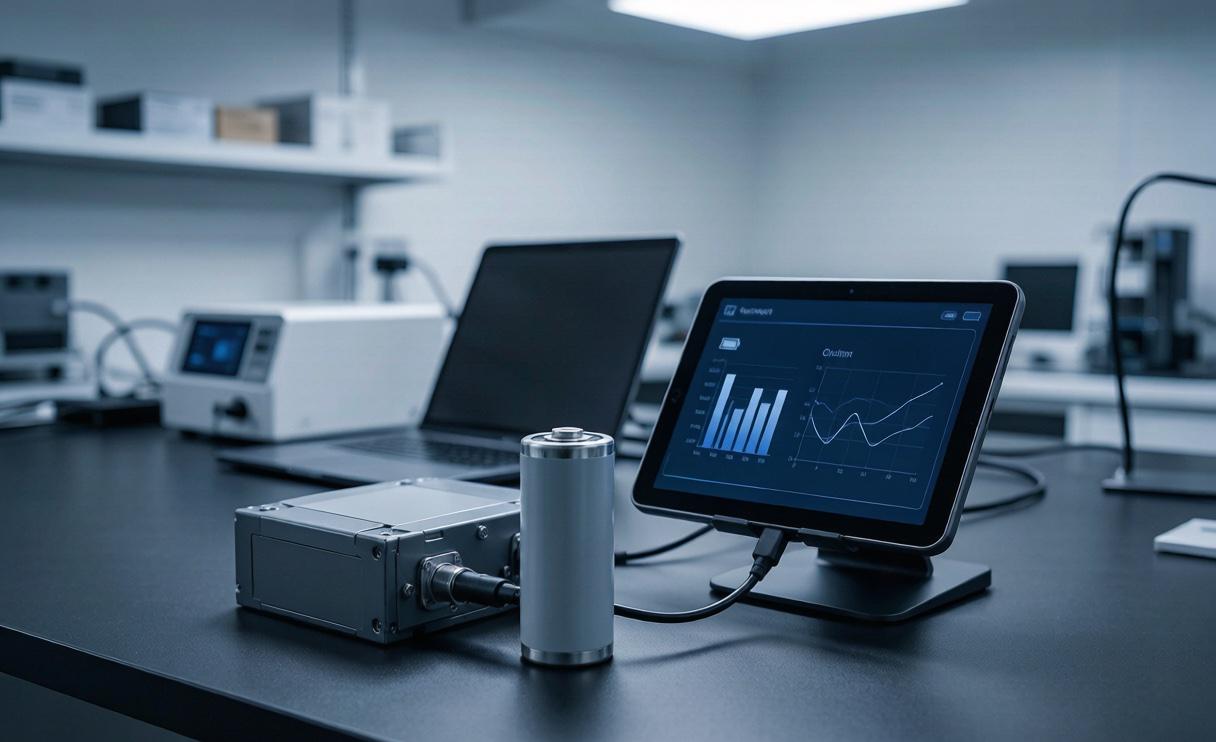 Lithium battery state of health diagnostics on an engineering workbench