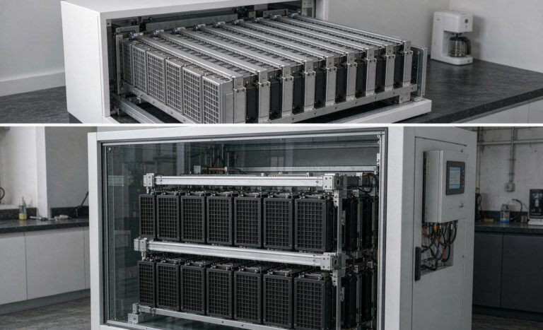 Semi-Solid State Battery Performance for Storage