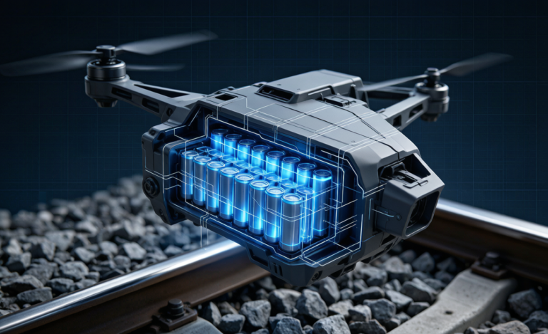 Drone Battery for Railway Track Inspection: Engineering Endurance Along Electrified, Dust-Choked Corridors