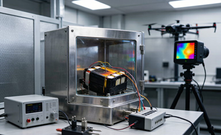 Drone Battery Testing for Racing Drones: Abuse and Safety-Margin Testing That Maps the Failure Envelope
