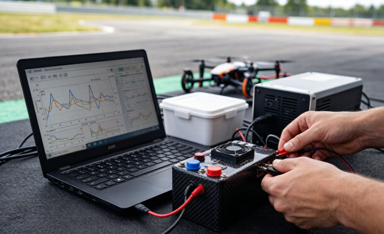 Drone Battery Testing for Racing Drones: Track-Side Validation and Race-Day Qualification