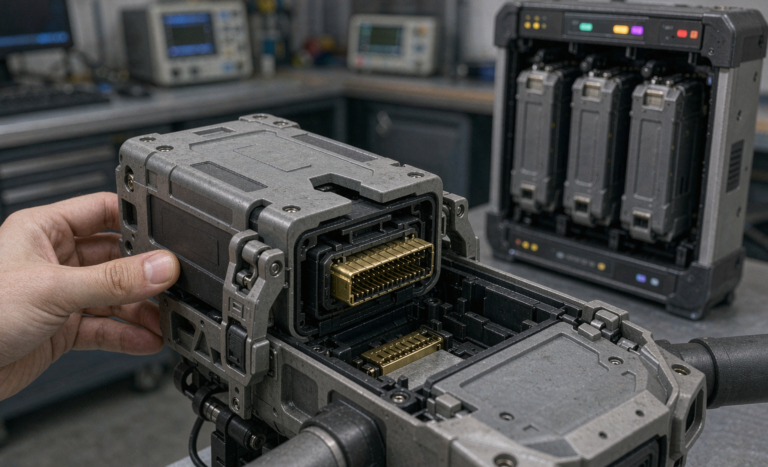 Drone Battery Design for Inspection UAVs: Hot-Swap Modular Architecture and Field-Swap Logistics