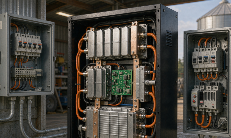 Home Energy Storage Design for Farms: Three-Phase Service Conversion, Grain-Drying Load Shedding, and Generator-Hybrid Backup Architecture