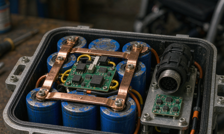 Lithium Battery Design for Mobility Devices: Airline and IATA DGR Transport Compliance, EMC Coexistence with Wheelchair Controllers, and Serviceable Hot-Swap Pack Architecture