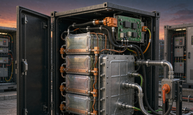 Semi-Solid State Battery Design for Storage: Eight-Hour Discharge Windows, Partial-State-of-Charge Banding, and Cold-Climate Siting Economics