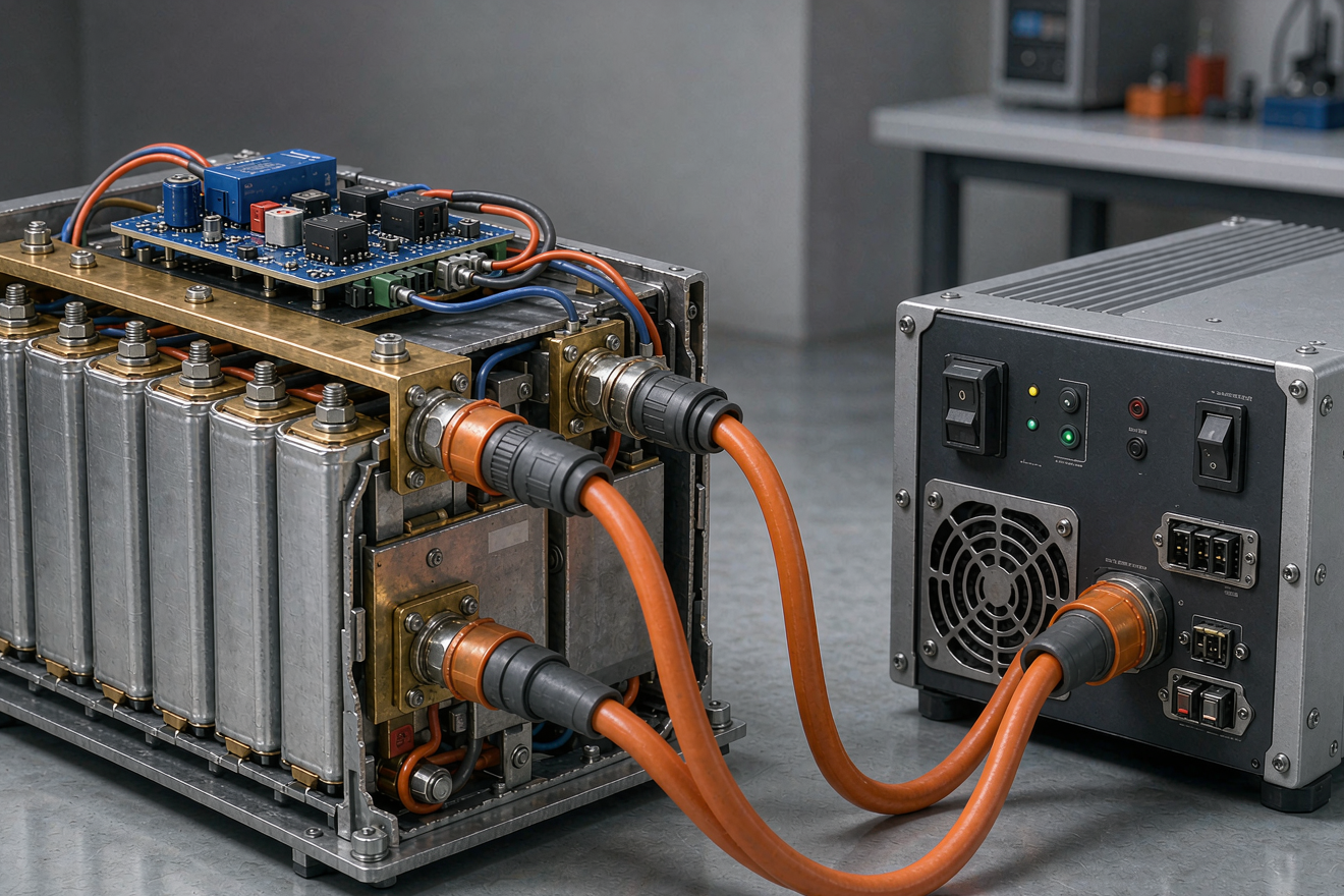 Sodium-ion battery charger compatibility tested with BMS communication protocols