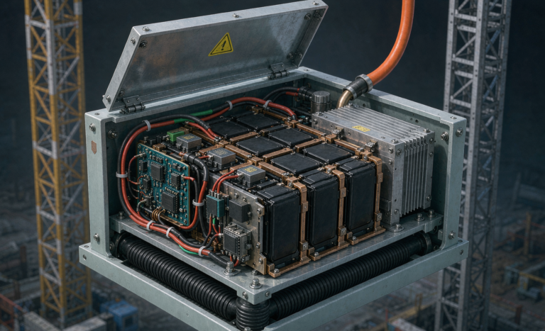Battery solution for tower cranes high-rise construction hoist energy storage cabinet