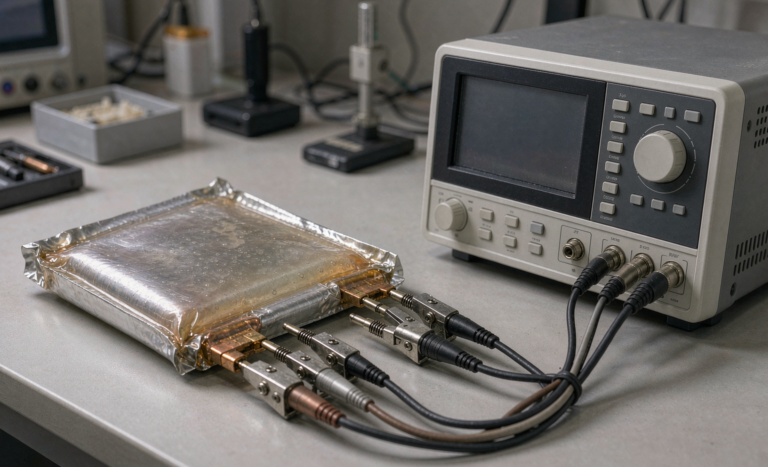 Semi-Solid State Battery Impedance Spectroscopy Diagnosis